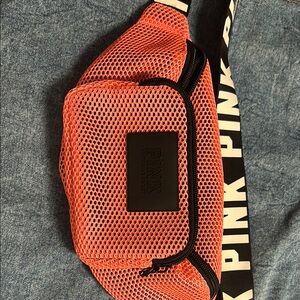 PINK Victoria's Secret Mesh Crossbody Bag - Orange